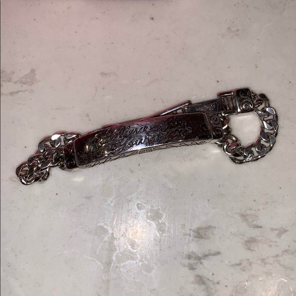 USED Brighton silver chain bracelet